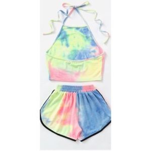 Tie Dye Halter & Shorts